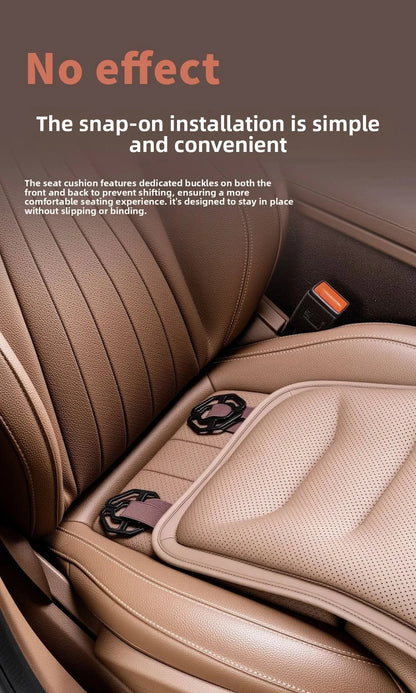 Universal Car Seat Cushion with Leg Support - Breathable Thick Padded Comfort Mat