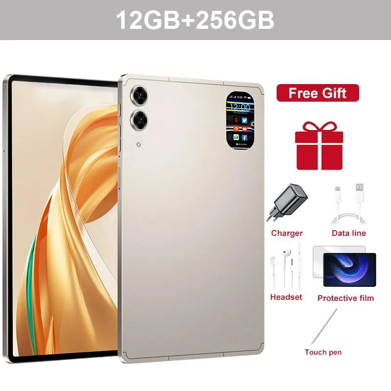 2026 Pad 7s Pro 10.1" Android Tablet – 16GB+1TB, 10000mAh, 5G WiFi Dual SIM, Global Version Kids PC