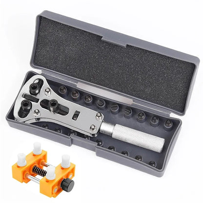 Three-Jaw Watch Case Opener – Adjustable Screw Back Remover Tool for Watchmakers