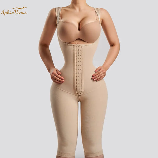 Fajas Colombianas Women’s Full-Length Shapewear – Postpartum Waist Trainer, Tummy Control Bodysuit & Post-Liposuction Shaper