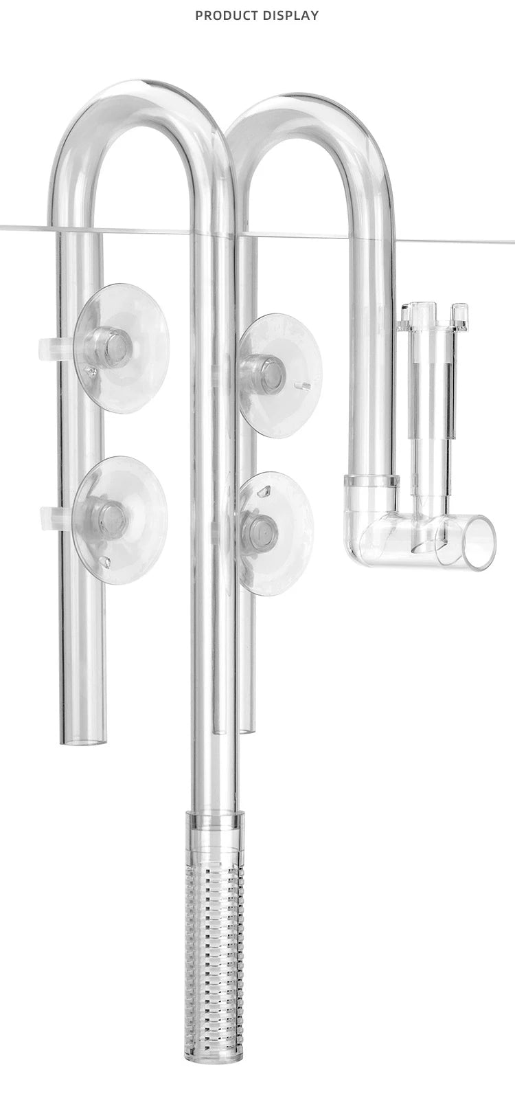 AQUAPRO Aquarium Inlet & Outlet Pipe Set – Plastic Skimmer Lily Flow for Fish Tanks & Bowls
