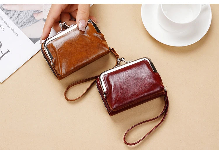 Lonny 4-Inch Zip-Up Card Holder – Women’s Buckle Coin Purse Clutch, Cross-Border Supply