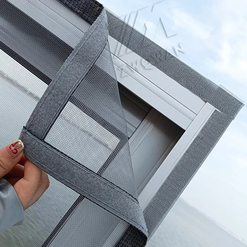 Customizable Mosquito Screens - Self-Adhesive Invisible Insect Netting for Doors and Windows, Easy-Install Bug Protection