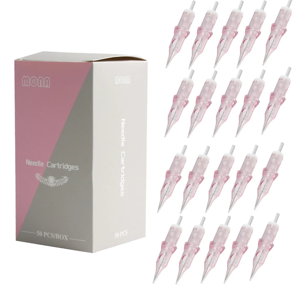 1RL 3RL 7RL Practice Tattoo Needles – 10/20/50/100PCS for PMU Motor Pen & Grip Cartridge Supplies