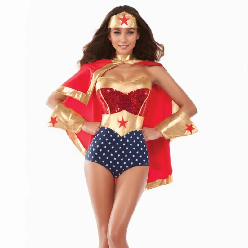 Sexy Women’s Halloween Cosplay Costume – Super Warrior Fancy Dress for Carnival & Party