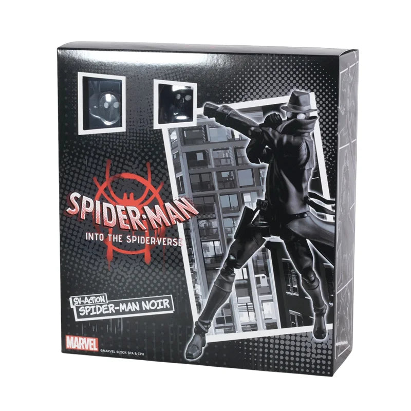 Spider-Man Noir Marvel Legends SHF Action Figure – Peter Parker Ultimate Black Spider-Man Earth-90214, Kids Gift Toy