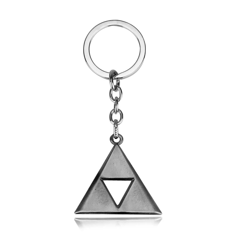 Zelda Shield Keychain – Enamel Metal Symbol Pendant Keyring for Men & Fans Gift