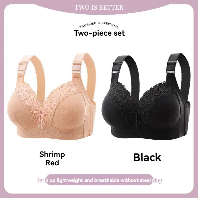 Women’s Lace Deep V Ultra-Thin Bralette – Sexy Sheer Lingerie Top Plus Size Comfortable Everyday Bra
