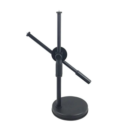 Overhead Tripod with Ring Light and Tabletop Stand, Mobile Phone Holder, Boom Arm for Nail Art and Photography
