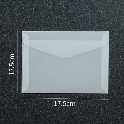 50 Pcs Blank Translucent Envelopes – for Invitations, Postcards, Gift Boxes, Wedding & Business Letters