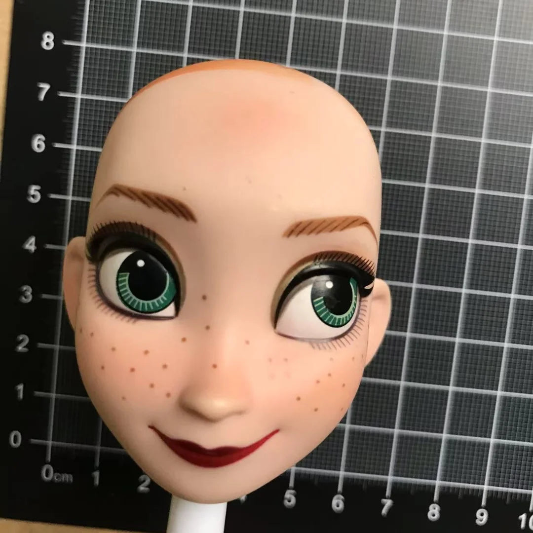 DISNEY Doll Heads – Bald Red Hair King, Queen & Alice with Makeup for DIY Dressing & Accessories