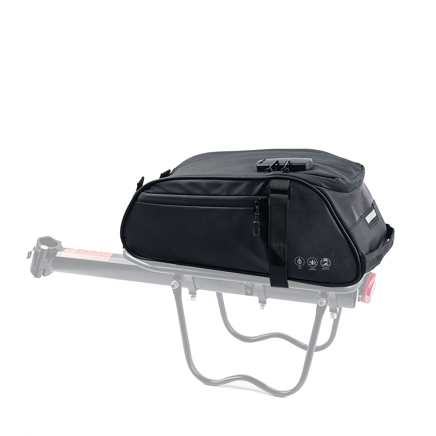 OFFBONDAGE Multifunctional Bicycle Saddlebag — Waterproof Reflective Top Tube Rack Bag, Handheld Large Capacity Adjustable Bike Bag