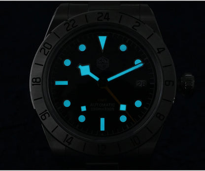 San Martin 39mm NH34 BB GMT Automatic Mechanical Sport Watch — Sapphire Luminous Waterproof 100m for Men Relogio SN0054
