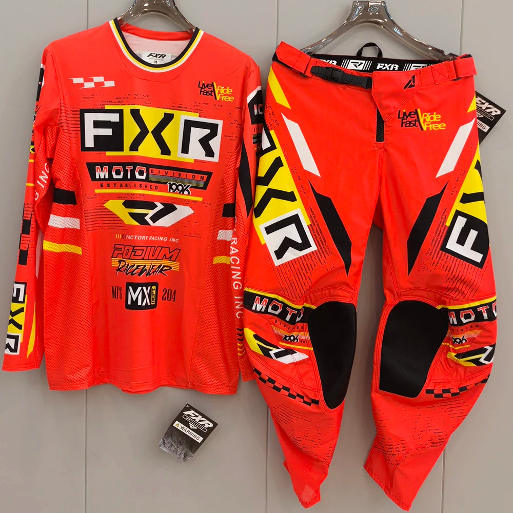 2025 FXR Off-Road Motorcycle Gear Set – MX Jersey & Pants Combo for Dirt Bike Racing & Motocross
