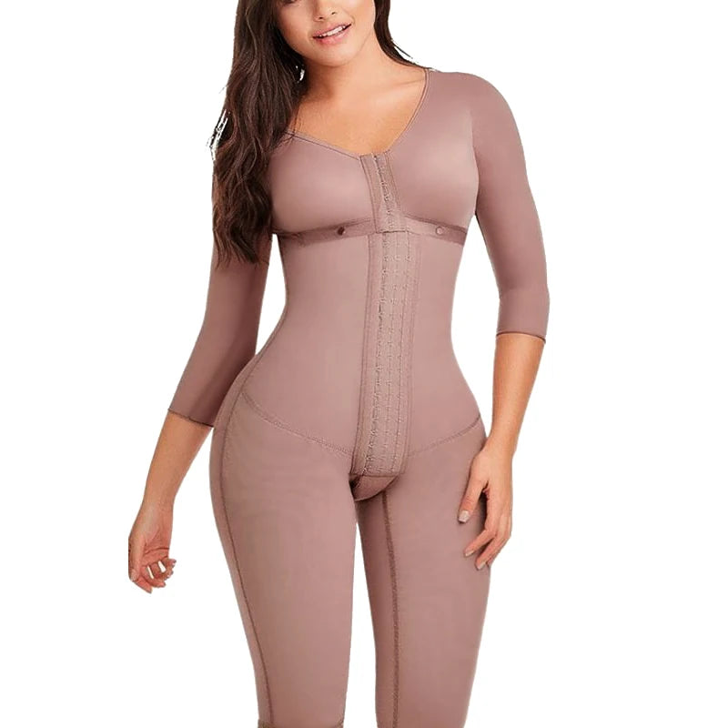 Full Body Colombian Shaper Girdle, High Compression Bodysuit, Postpartum & Postoperative Waist Slimmer, Lipo Arm Reducing Shapewear
