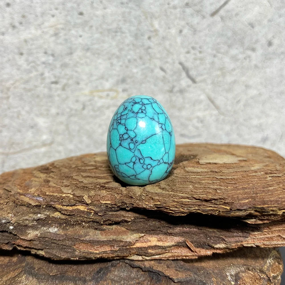 EG1-7 Mini Natural Stone Egg - Polished Meditation Fidget Stone for Stress Relief, Desk Decor, and Gifts