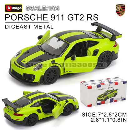 Bburago 1:64 Car Model Collection — Golf GT 2017, Mustang Shelby GT500, Ferrari, Benz & Volkswagen, Kids Xmas Gift Toys for Boys