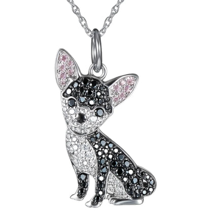 Schnauzer Dog Pendant Necklace – Cute & Elegant Puppy Jewelry for Women, Perfect Gift for Dog Lovers