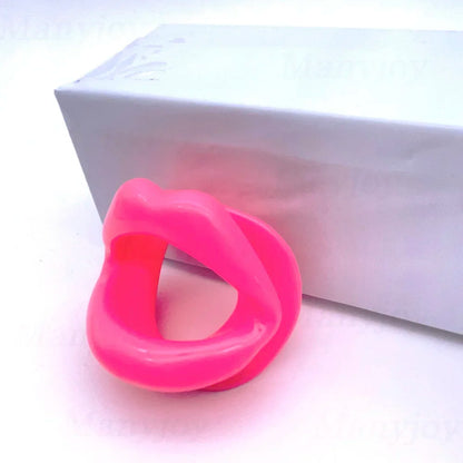 Soft Silicone Dog Bone Ball Gag – Open Mouth BDSM Bondage Harness, Adult Sex Toy for Women