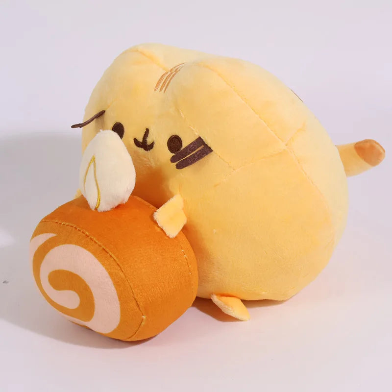 Pusheen Kawaii Cat Plush Toy - Cute Donut, Unicorn, Ice Cream, Pizza, and Cake Stuffed Animal for Gifts and Room Decor