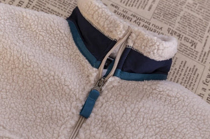Motorcycle Outdoor Wool Jacket – Unisex Double-Sided Thick Plush Rider Suit, Windproof & Warm Lambing Wool Fashion Jacket