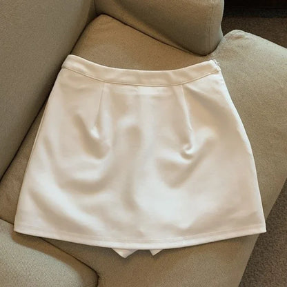Women’s Mini Skirt – High Waist Slim Sexy Spring Casual Chic Streetwear for Mature Stylish Look