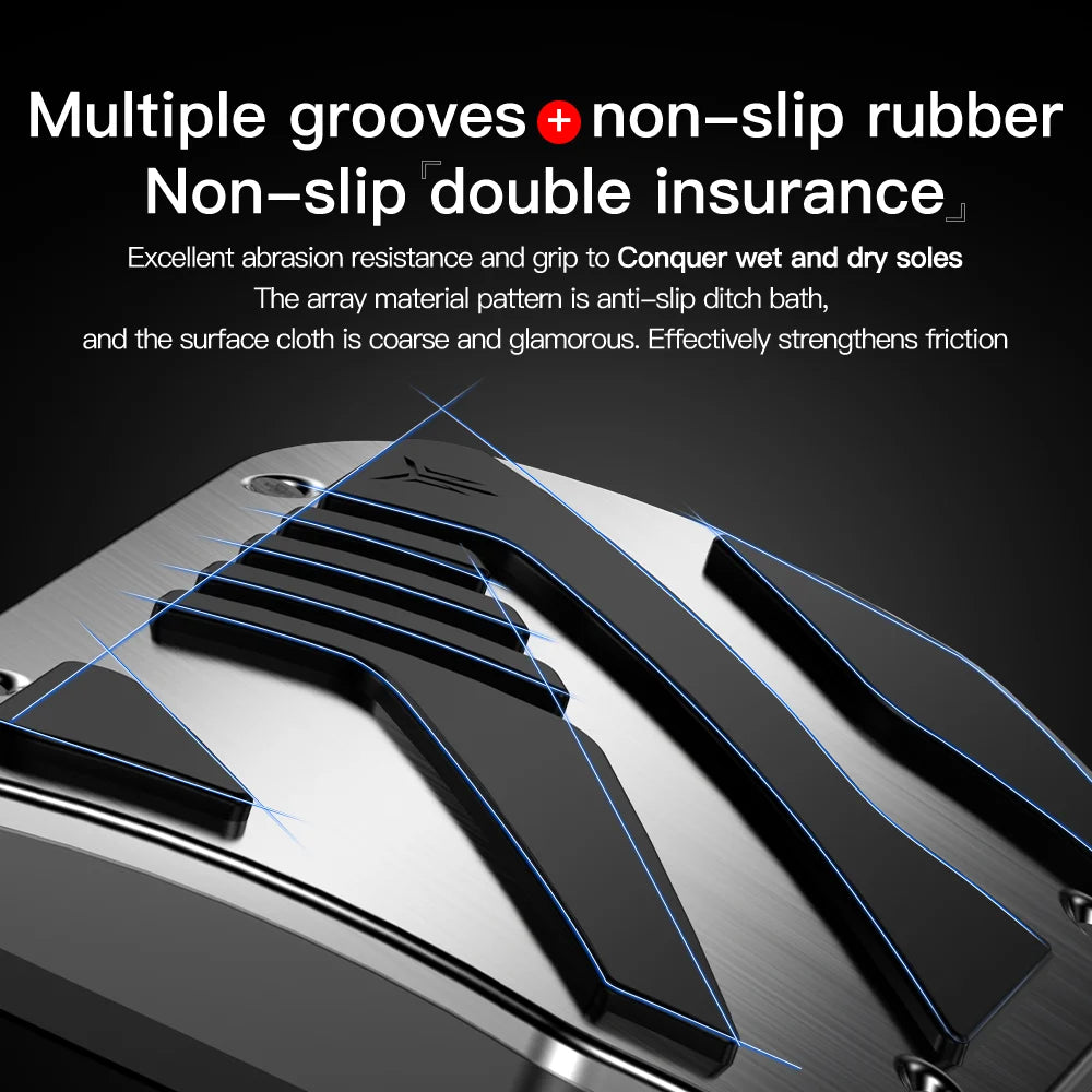 YZ Tesla Model 3 and Y Highland 2017-2024 Foot Pedal Covers - Non-Slip Aluminum Alloy Accelerator, Gas, and Brake Pedals