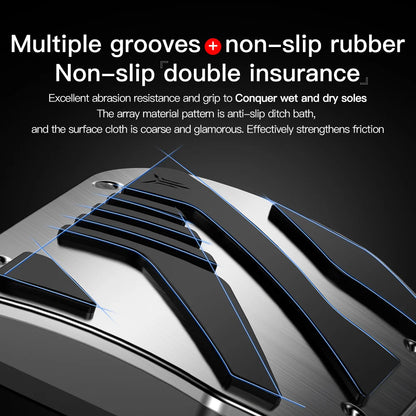YZ Tesla Model 3 and Y Highland 2017-2024 Foot Pedal Covers - Non-Slip Aluminum Alloy Accelerator, Gas, and Brake Pedals