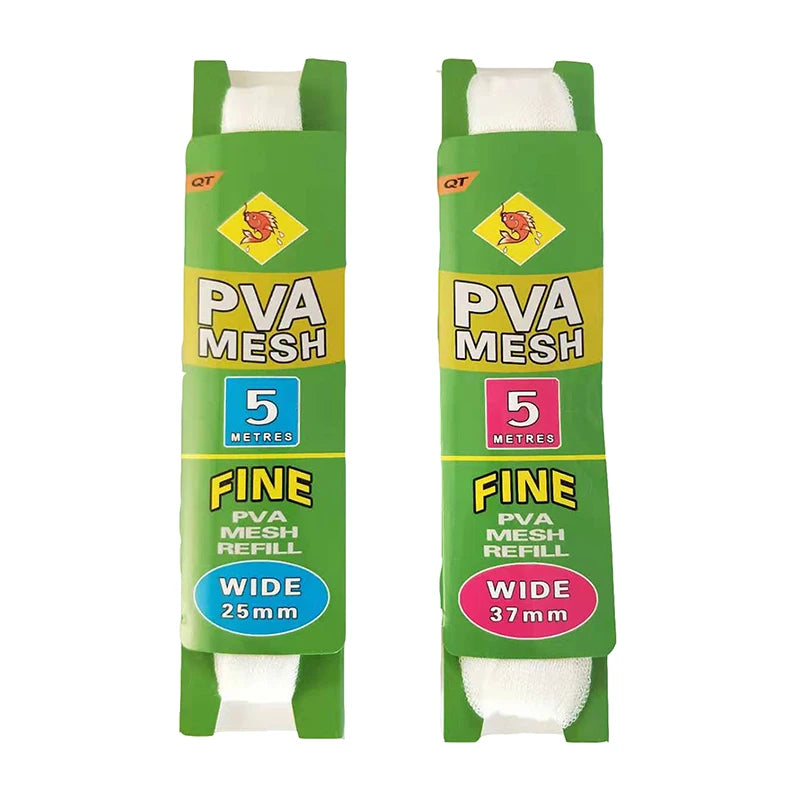 Convenient PVA Mesh Water-Soluble Refill Rig Bait Wrap Bag - Environmentally Friendly Fishing Feeder Trap for Carp Lure Meshes