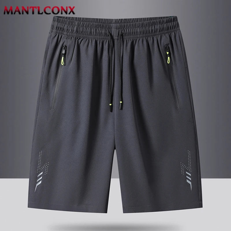 Men's Summer Sport Shorts – Cool Running, Gym & Fitness Training Shorts in Black and Gray