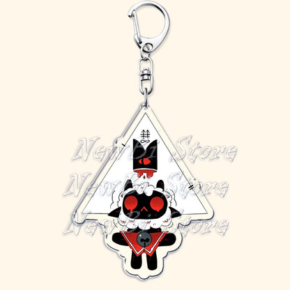 Funny Dark Video Game Sheep Keychain – Cute Lamb & Goat Bag Accessory Gamer Gift