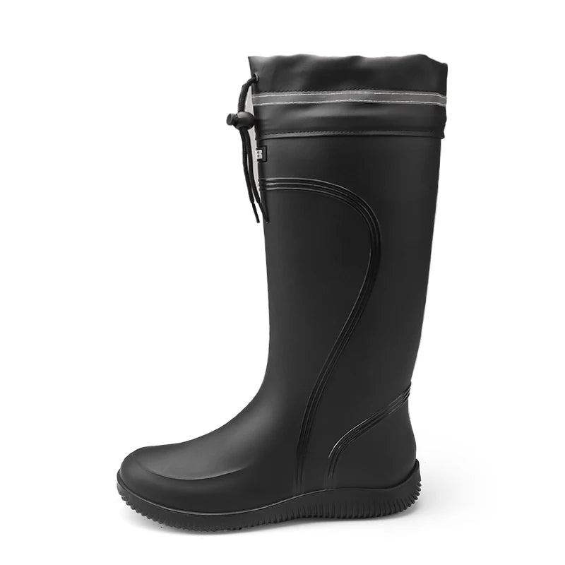 Men’s Waterproof Rain Shoes – Four-Season Non-Slip Soft Sole Outdoor Work & Water Boots