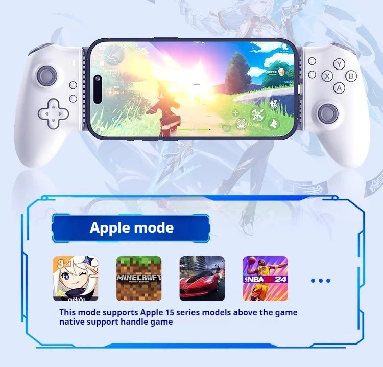 Memo S3 Gamepad Type-C Mobile Controller – Hall Effect Stretch Handle, Joystick for Android, PS Cloud Gaming, Customizable