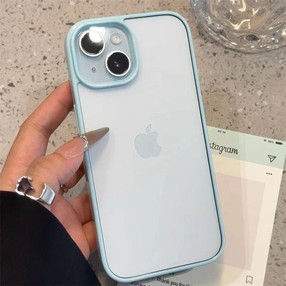 Luxury Clear Acrylic Phone Case for iPhone 11–17 Pro Max - Transparent Candy Bumper Protection Cover