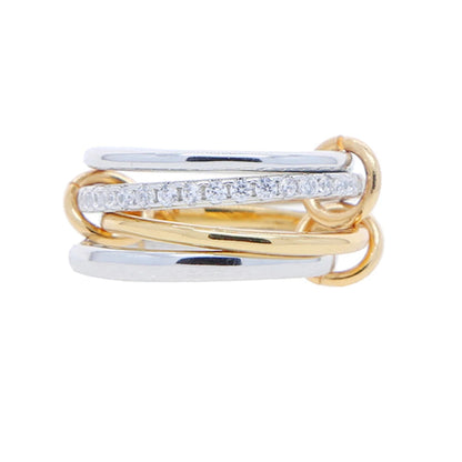 2026 Spinelli Stacking Rings - Iced Out 5A CZ Micro Pave Multi-Piece Engagement Finger Jewelry Set for Women