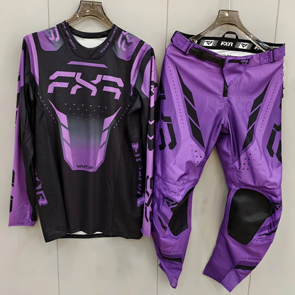 NEW FXR Off-Road Motorcycle Clothing Set – MX Jersey & Pants Combo for Dirt Bike Racing & Motocross