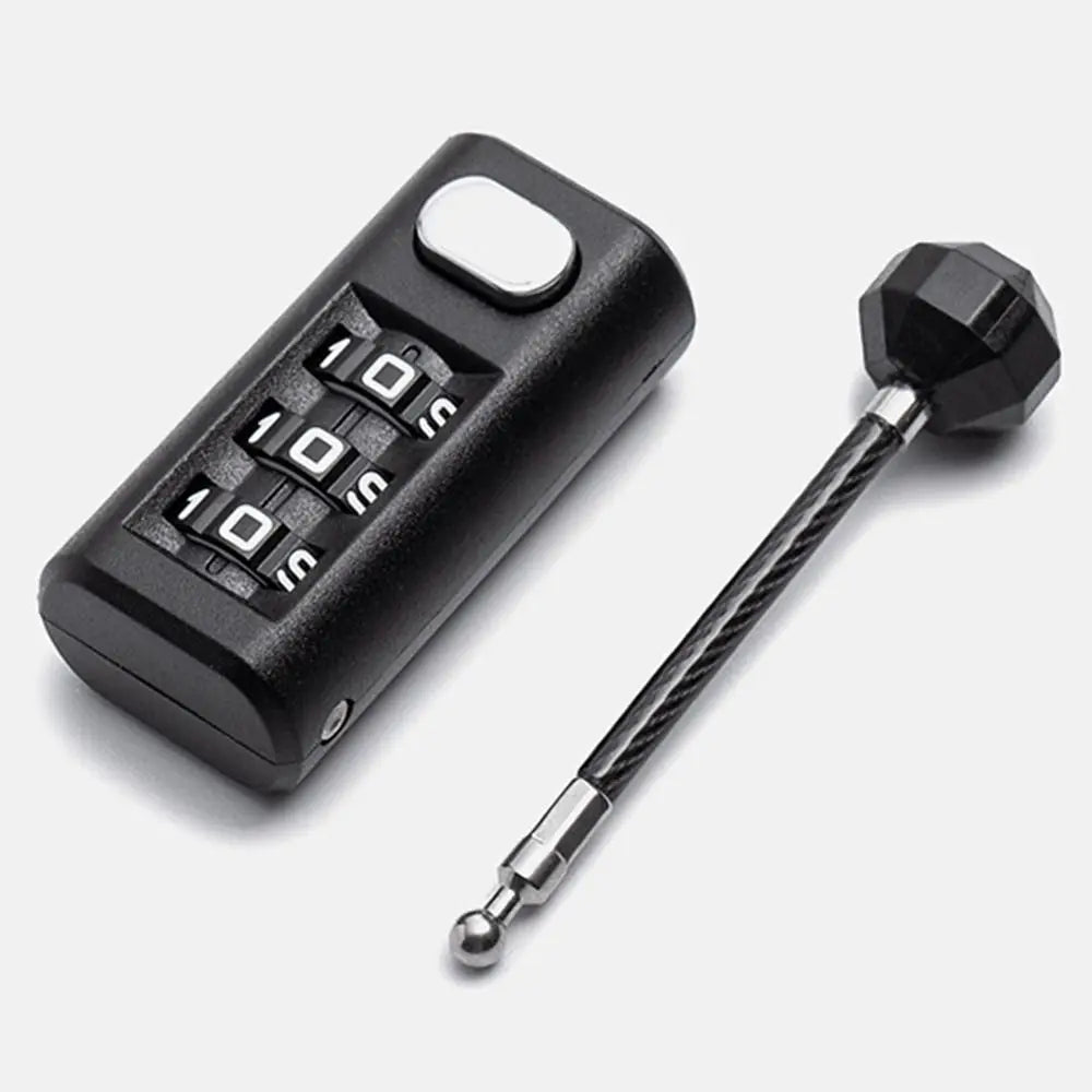 3-Digit Resettable Combination Mini Padlock – Luggage, Backpack, Zipper & Cabinet Security Lock for Travel & Dorm Use