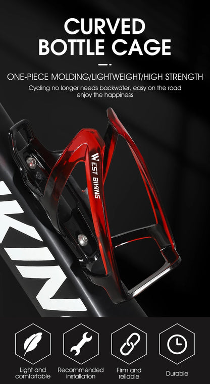 WEST BIKING Bicycle Water Bottle Cage – Colorful Gradient Ultralight MTB & Road Bike Bottle Holder, Cycling Bracket