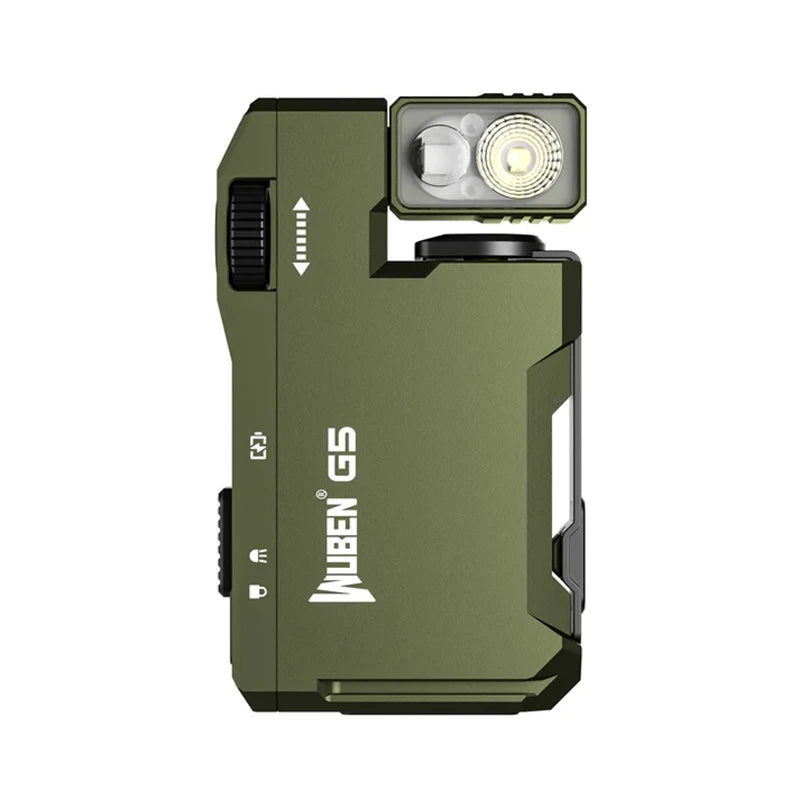 WUBEN G5 EDC Flashlight – 400 Lumens Portable Waterproof Pocket Torch with 180° Rotating Head & Magnetic Tail for Outdoor Use