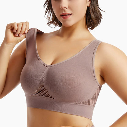 Women’s Shockproof Sports Bra — High-Support Running & Fitness Yoga Vest | Anti-Sag Soft Comfort