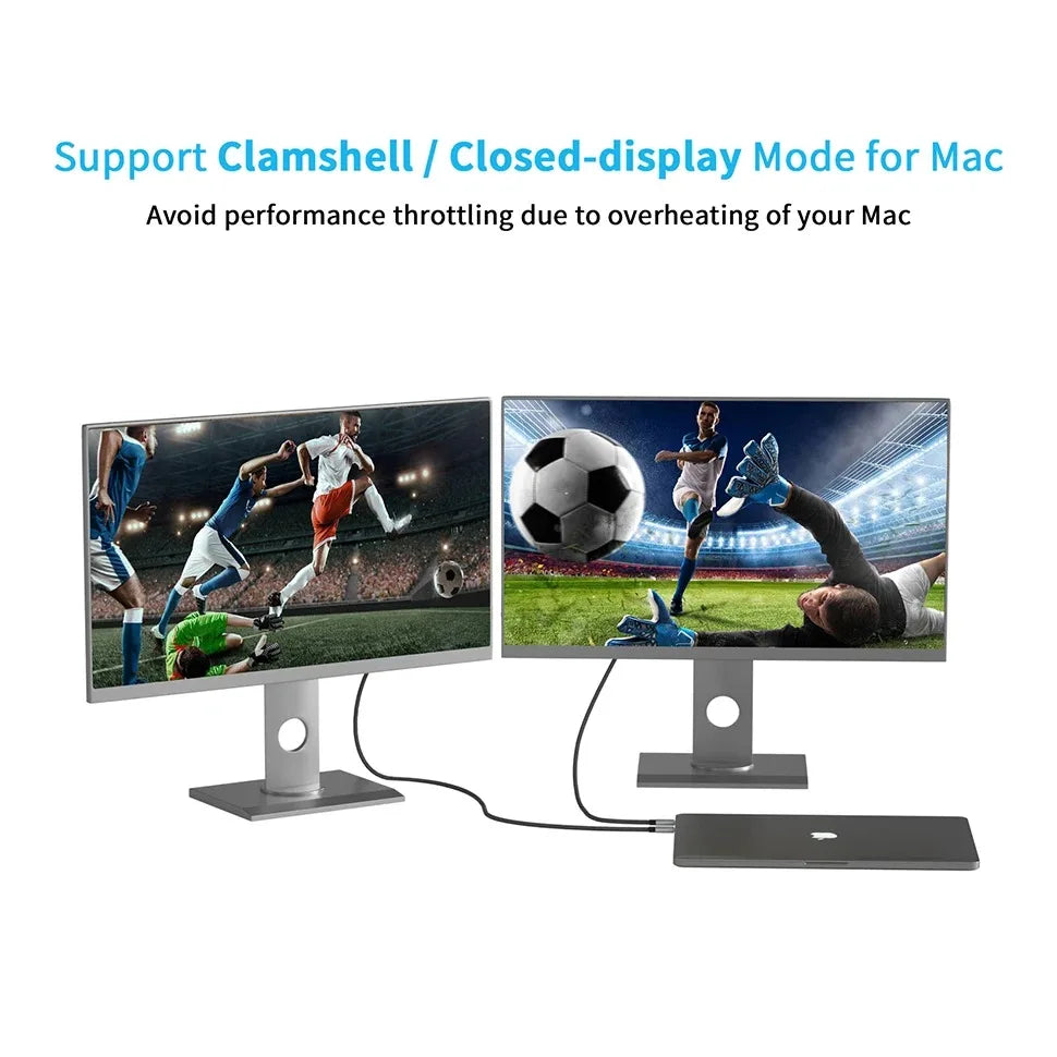 USB-C to DisplayPort Cable - 8K 60Hz, 4K Dynamic HDR, Thunderbolt 3/4 Compatible for MacBook Pro, Samsung S21, Huawei & Dell