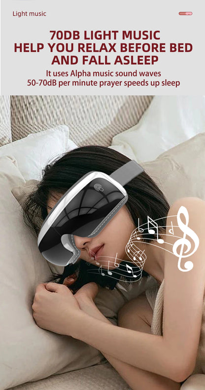 Electric Eye Massager – Vibration & Hot Compress with Air Bag for Dark Circles, Fatigue & Eye Care