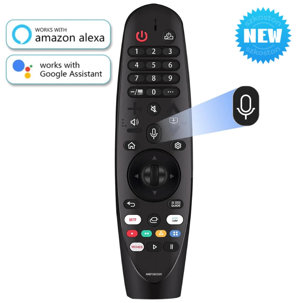Replacement Remote Control for LG Smart TV - Voice Magic Remote with Voice Pointer for UHD, OLED, QNED LG TVs