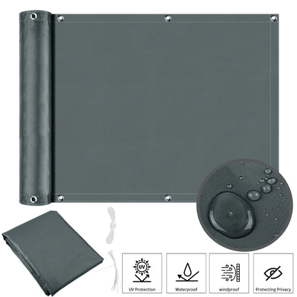 Balcony Privacy Screen – Waterproof UV Protection Shade Cloth for Patio, Garden & Pool