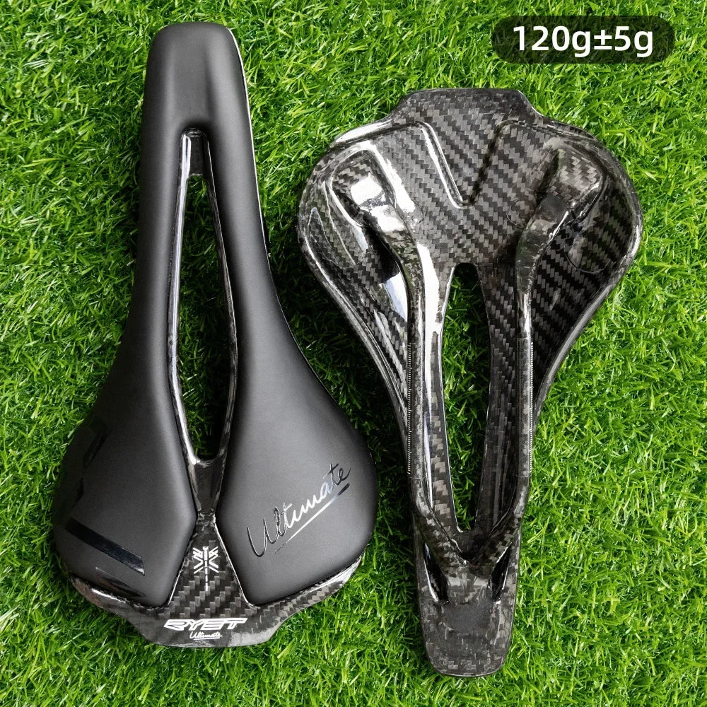 RYET Bicycle Saddle - Ultralight Full Carbon Racing Seat for Road Bike Cycling & Sports