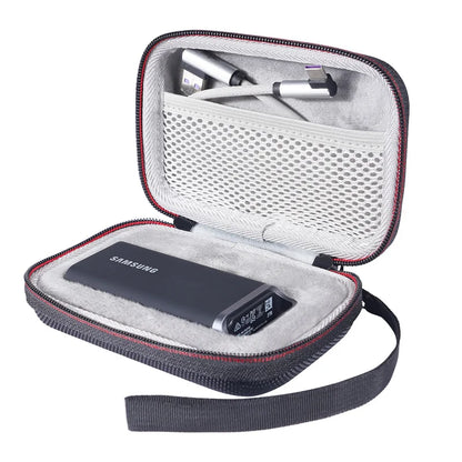 Portable SSD Travel Case - Shockproof Protective Storage Bag for Samsung T5 EVO External Solid State Drive