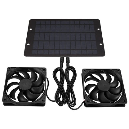 6-Inch 12V Solar Exhaust Fan – Mini Ventilator Air Extractor for Dog House, Chicken Coop, RV, Greenhouse