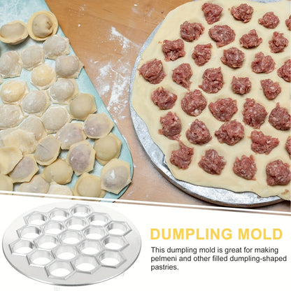 37-Hole Aluminum Dumpling Maker - Ravioli Press Pastry Mold for Homemade Pasta, Dumplings & Meat Filling Kitchen Tool