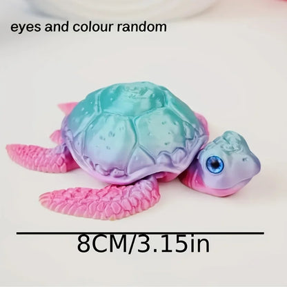 3D Printed Turtle Ornament - Cute Home Decor Collectible for Halloween & Christmas