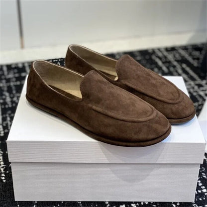 Lefu Soft Leather Shoes — Classic Fitted Silhouette with Circular Scalp Leather Lining